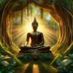 Buddha Sitting Under a tree in deep meditation