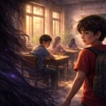 In the Magic of Banaras as Arjun enters in the class room he can see shadows lurking all around